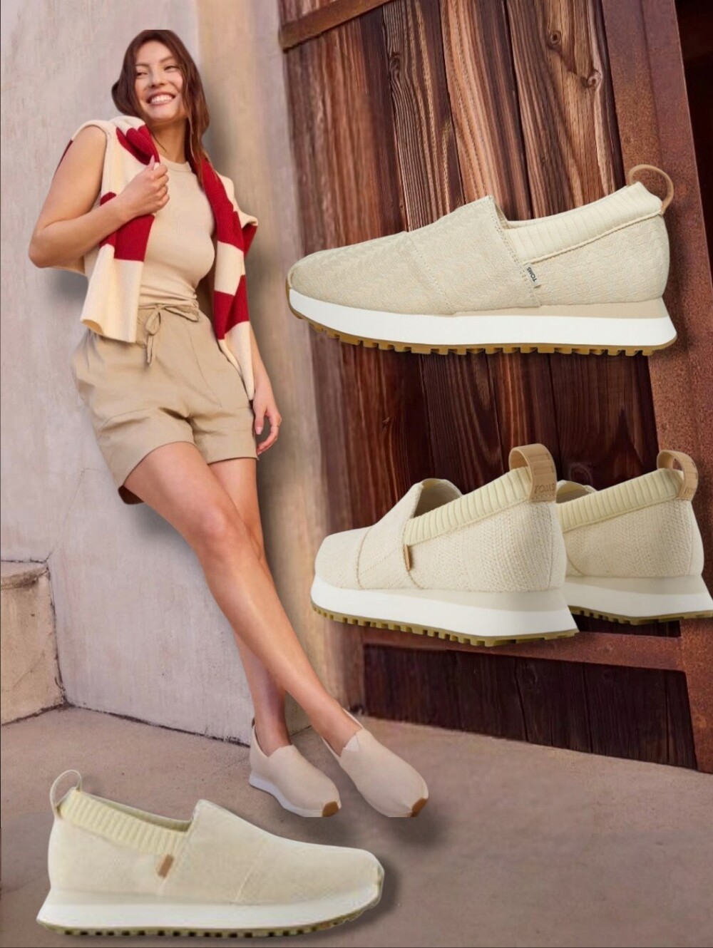 TOMS Women's Alpargata Resident Beige Heritage Canvas Sneakers